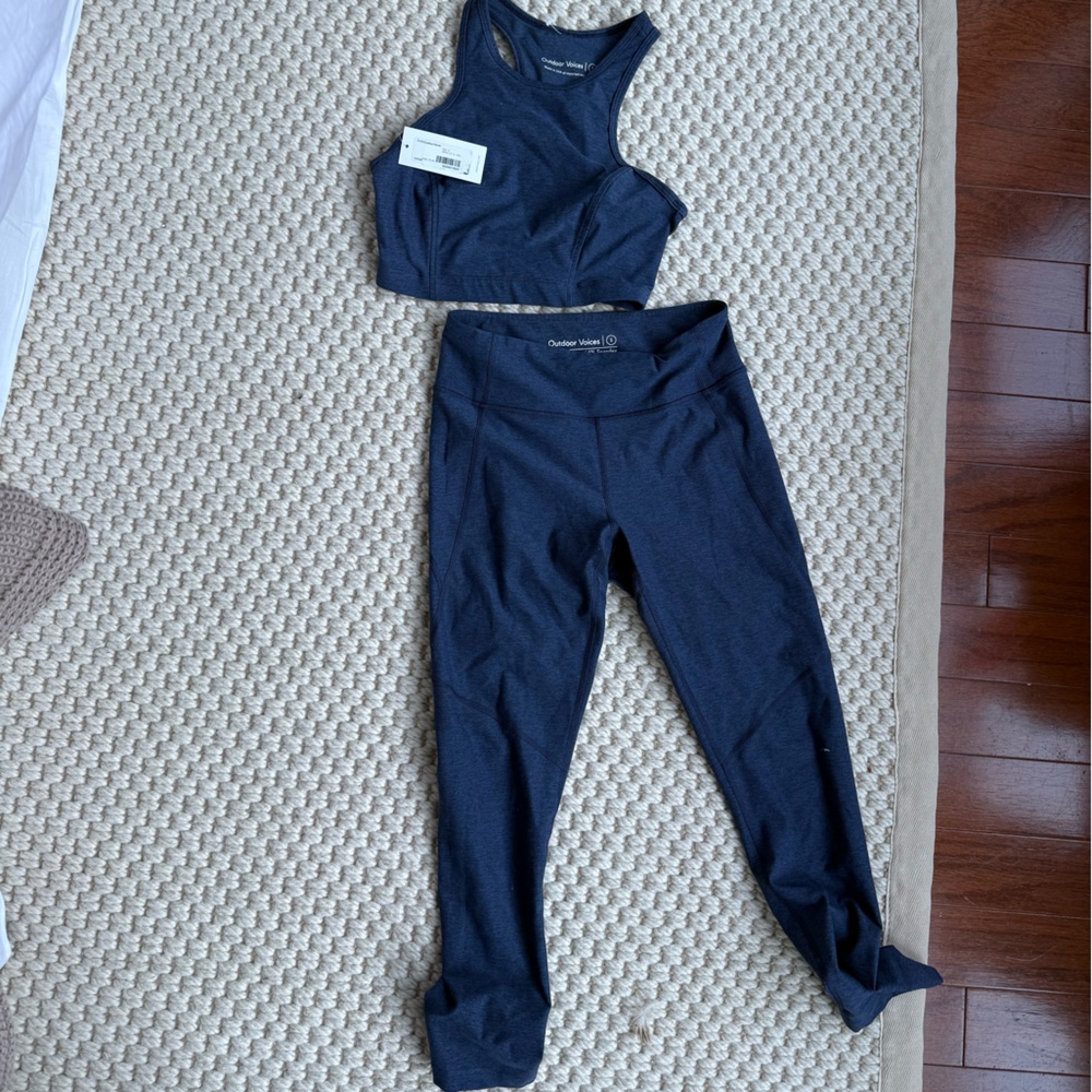 Outdoor Voices Navy Blue Pants & Jumpsuit Set